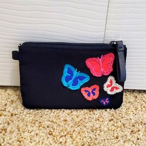 Vera Bradley Butterfly Flutter Zip ID case